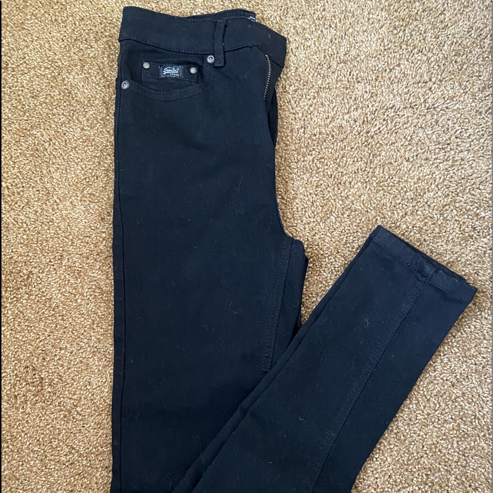 NEW WITH TAGS! Superdry skinny black jeans